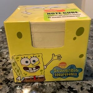 🎁New SpongeBob SquarePants Note Cube 400 Sheets Lunchbox Gift BTS Teacher